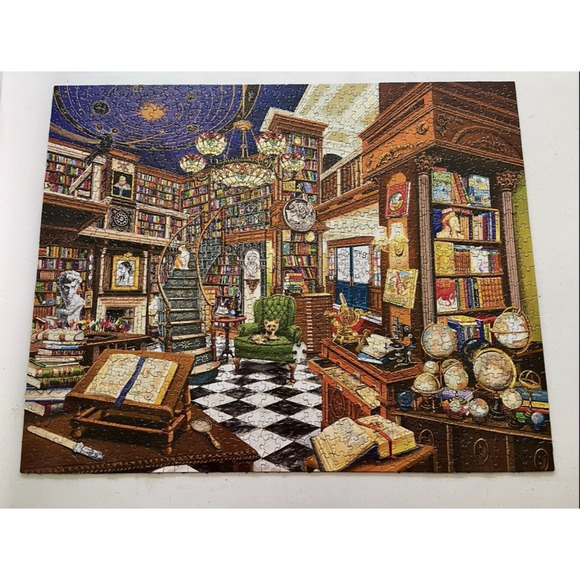 White Mountain Rare Book Store 1000 Pieces Jigsaw Puzzle 2020 Miss 1 pc #1526A - Picture 6 of 8